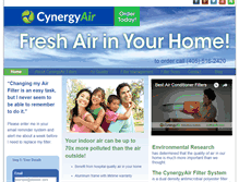 Tablet Screenshot of cynergyair.com